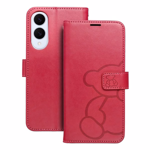 MEZZO Book ümbris jaoks SAMSUNG S25 Edge teddy bear magenta
