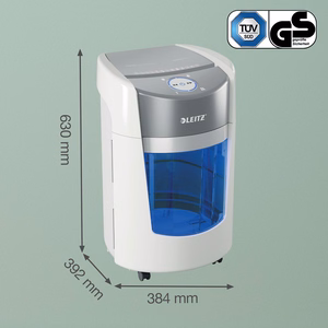 Leitz IQ OptiMax Small Office 350 – P-5 mikrolõikega paberipurustaja, 22 l, valge (83590000)