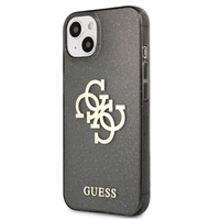 Guess GUHCP13SPCUGL4GBK iPhone 13 mini 5.4" must/must kõva ümbris Glitter 4G Big Logo
