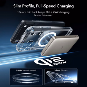 ESR Classic Hybrid MagSafe + Karastatud klaas Set jaoks iPhone 17 Pro - Clear