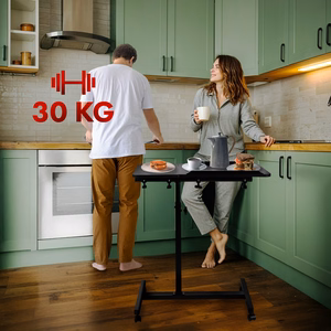 Maclean teisaldatav laud ja sülearvutialus, must, reguleeritav kõrgus 59-89cm, kuni 30kg, MC-121 B