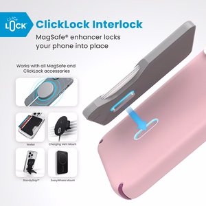 Speck Presidio2 Pro MagSafe'i ja ClickLocki toega ümbris iPhone 16 Pro Maxile, Wednesday Pink/Boysenberry Purple