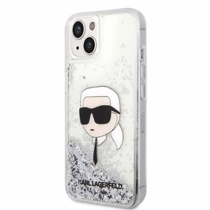 Karl Lagerfeld KLHCP14MLNKHCH iPhone 14 Plus 6.7" hõbedane/hõbedane hardcase Glitter Karl Head