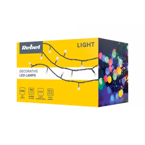Rebel LED-jõulutuled välistingimustesse, 10 m, RGB, vahetatavad valgusrežiimid