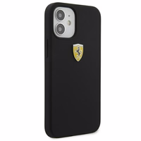 Ferrari FESSIHCP12SBK iPhone 12 mini 5.4" must/must kõvakesta On Track Silicone