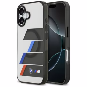 BMW M IML Metal Buttons Tricolor Lines MagSafe Ümbris jaoks iPhone 17 - hall