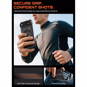 Supcase UB Grip Mag MagSafe Ümbris jaoks iPhone 17 Air - Must