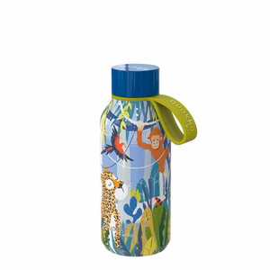 Quokka Solid Kids with Strap roostevabast terasest termospudel, 330 ml, Jungle