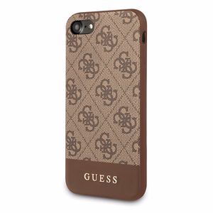 Guess 4G Stripe Collection ümbris jaoks iPhone 7 / 8 / SE 2020 / SE 2022 - brown