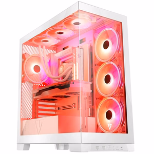 Modecom Volcano SPACE APEX ARGB MIDI Midi Tower valge