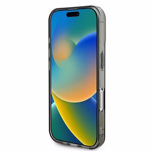 Guess IML Rhinestones MagSafe iPhone 16 Ümbris - Must