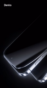 Benks Tempered glass Glass Warrior Sapphire Coating (LS65) for Iphone 16 Pro Max black (Thin Edge)