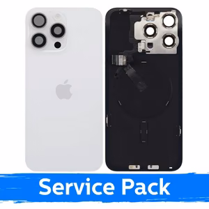 Tagakaas, mis sobib Apple iPhone 15 Pro Maxiga / valge titaan / (Service Pack)