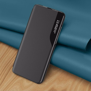 Eco Leather View Case elegantne ümbris klapiga ja statiiviga Samsung Galaxy A73 sinine
