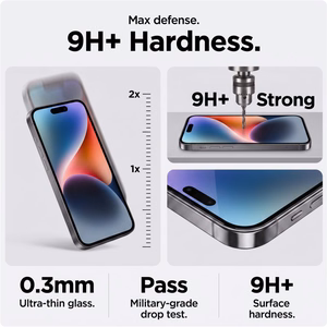 Tech-Protect Quick Set Spy+ 2 privaatsusfiltriga kaitseklaasi komplekt mudelile iPhone 18 Pro Max