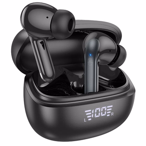 HOCO juhtmevaba bluetooth kõrvaklapid TWS ANC + ENC EQ5 must