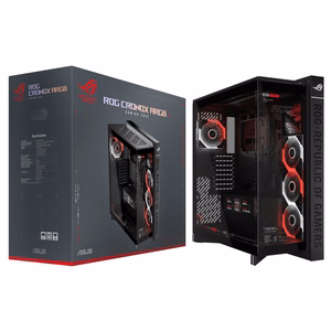 ASUS ROG CRONOX GR801 CURVE TG ARGB must keskmise tornmõõduga arvutikorpus