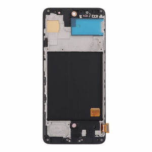 Дисплей Samsung A515 A51 2020 с тачскрином и рамкой чёрный OLED (real size)