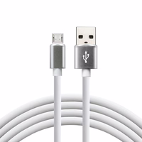 everActive cable USB 1m - valge, silicone, quick charge, 2,4A - CBS-1MW