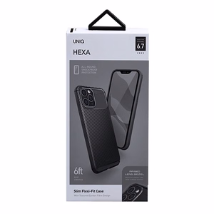Uniq Hexa ümbris iPhone 12 Pro Max'ile - must