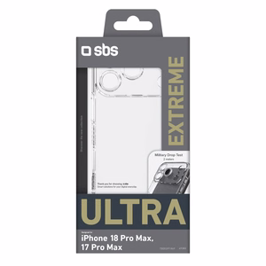 Extreme Cover X2 ümbris iPhone 18 Pro Max jaoks, läbipaistev