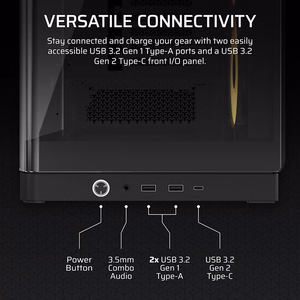 Corsair 4500X RS-R ARGB Tempered Glass Mid-Tower, Black Midi Tower