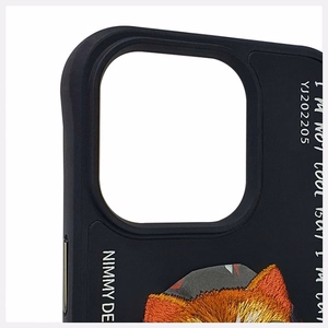 Nimmy Glasses Cool Cat Ümbris jaoks iPhone 15 Pro - Must