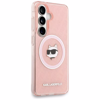 Karl Lagerfeld IML Repeated Choupette MagSafe Ümbris for Samsung Galaxy S26 Plus - roosa