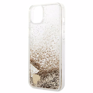 Guess GUOHCP14MGLHFLGO iPhone 14 Plus 6.7 "kuldne / kuldne hardcase Glitter Charms