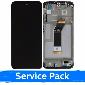 LCD Ekraan ühilduv Xiaomi Redmi 10 (2022) must raamiga (Service Pack)