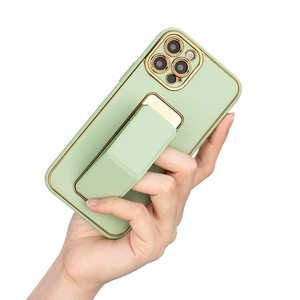 Uus Kickstand Case kate Samsung Galaxy A12 5G jaoks koos statiiviga roheline
