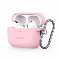 Tech-Protect Silicone Hook Ümbris jaoks Apple AirPods Pro 1 / 2 - Roosa