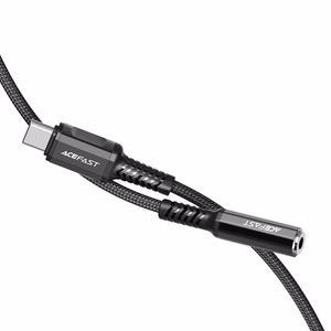 Acefast audio kaabel USB Type C - 3.5mm mini jack (female) 18cm, DAC, AUX must (C1-07 must)