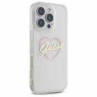 Guess IML Heart Ümbris jaoks iPhone 16 Pro - läbipaistev