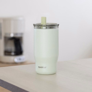 Quokka Mist roostevabast terasest termokruus kõrrega, 720 ml, Pastellroheline