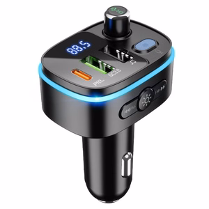 Transmiter samochodowy bluetooth Hoco 2 x USB A + USB C QC3.0 PD 20W E62 must