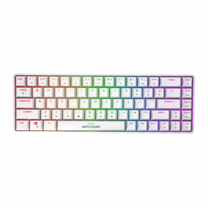 Fifine GK1W mehaaniline klaviatuur, 65% RGB (valge)