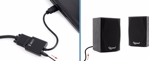 Gembird A-HDMI-VGA-03 videokaabli adapter 0,15 m HDMI Type A (Standard) VGA (D-Sub) must