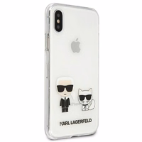 Karl Lagerfeld Karl & Choupette iPhone Xs Max Ümbris - läbipaistev