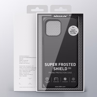 Nillkin Super Frosted Shield tugevdatud ümbris iPhone 13 Pro Maxi jaoks must