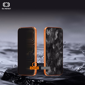 Tel Protect Dust-Free Easy Fit Privacy Titan karastatud klaas Iphone 16 Pro/17 must