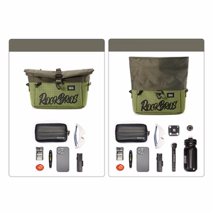 Rockbros W020-1 Foldable Handlebar Bicycle Bag - Green