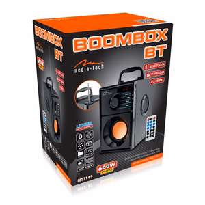 Media-Tech Boombox BT MT3145 V2 – kaasaskantav stereokõlar, 15 W, must