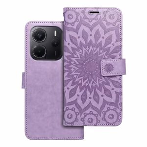 MEZZO Book ümbris jaoks XIAOMI Redmi Note 14 5G mandala lilla