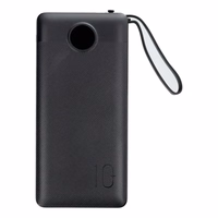 Power Bank Veger "W1116" must 10000mAh (PD / QC3.0) + integreeritud 3in1 kaabel