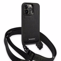 Karl Lagerfeld KLHCP14LSTMMK iPhone 14 Pro 6.1" hardcase must/must Monogram Plaque Logo Strap