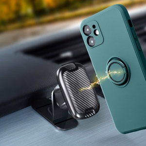 Silikoonist Ring ümbris mudelile iPhone 17 Pro Max / 18 Pro Max – roheline