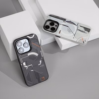 Benks Magnetic Mecha Series Ümbris jaoks Iphone 15 Pro valge