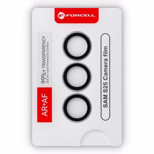 Стекло камеры для Samsung S25 Forcell Premium серебряный
