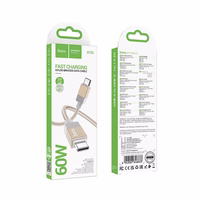 Kaabel USB C to USB C Hoco 3A 60W 1 m X110 kuldne